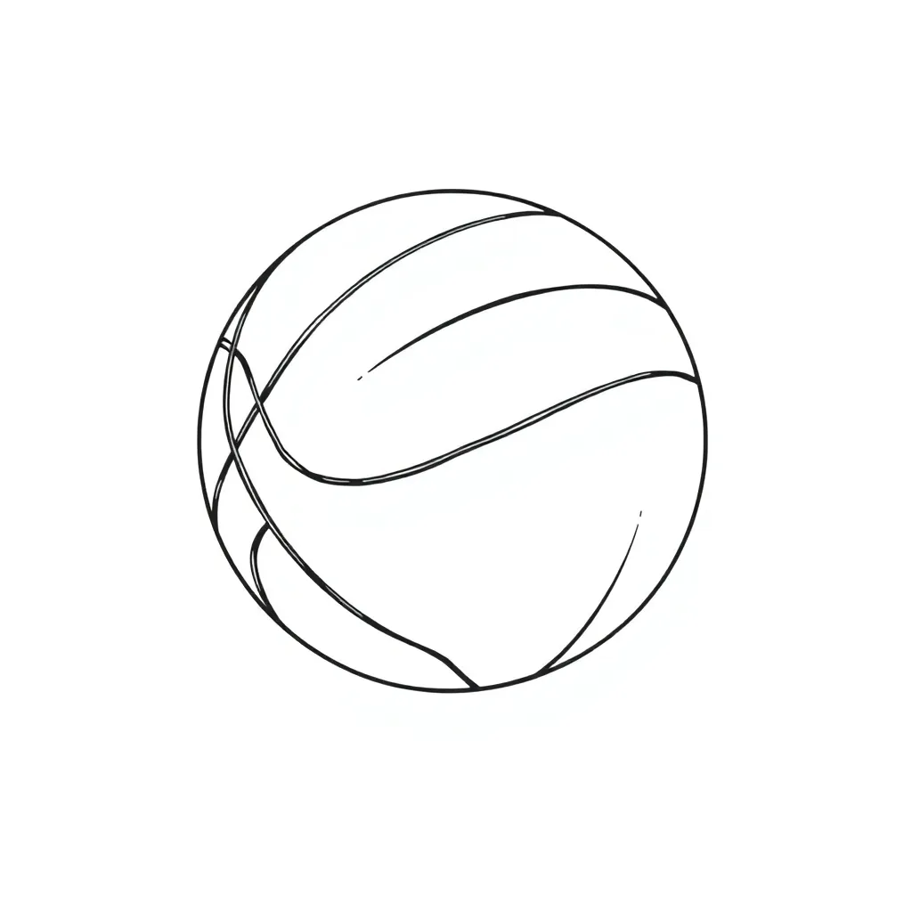 Basketball coloring page