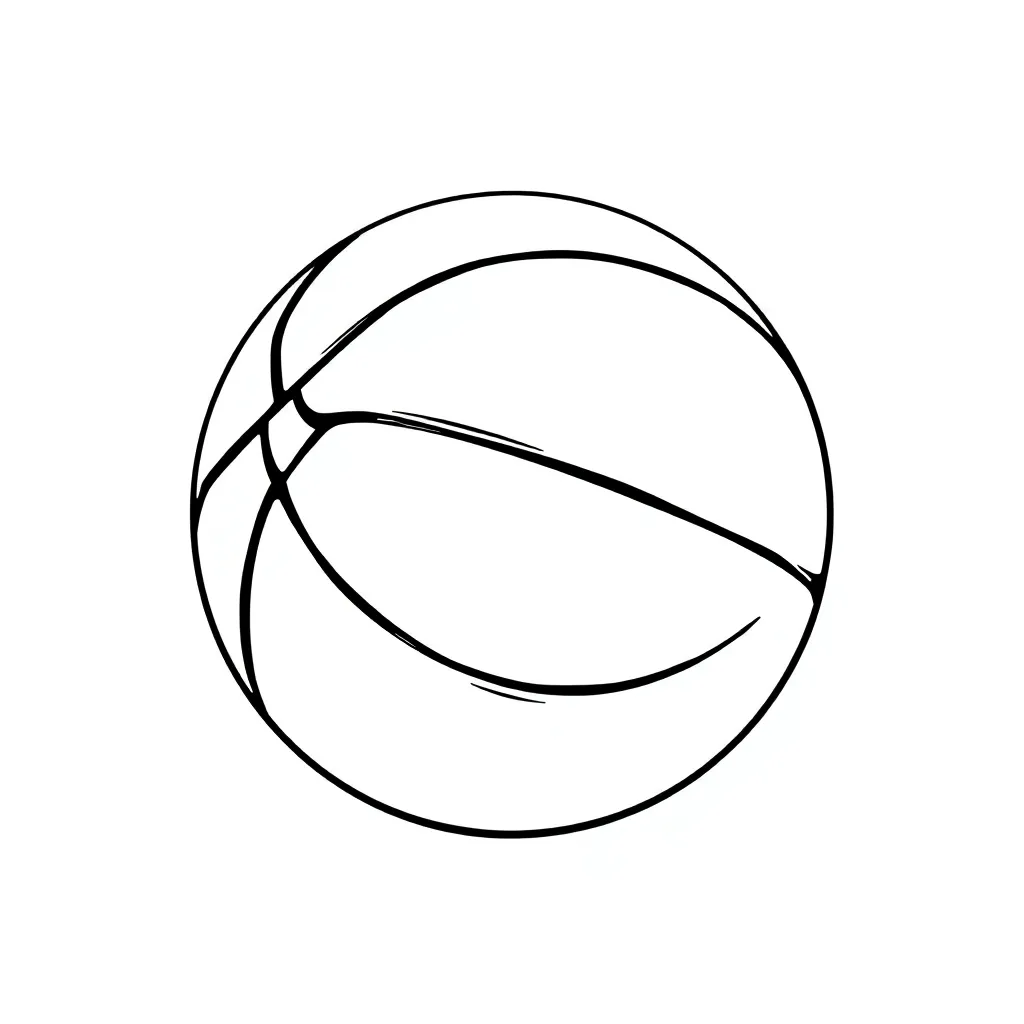 Basketball coloring page