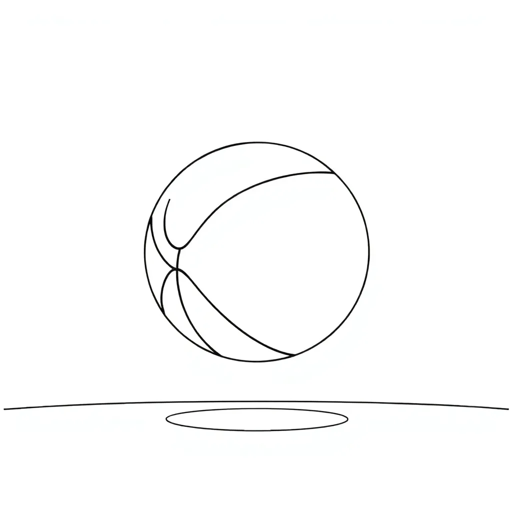 Basketball coloring page