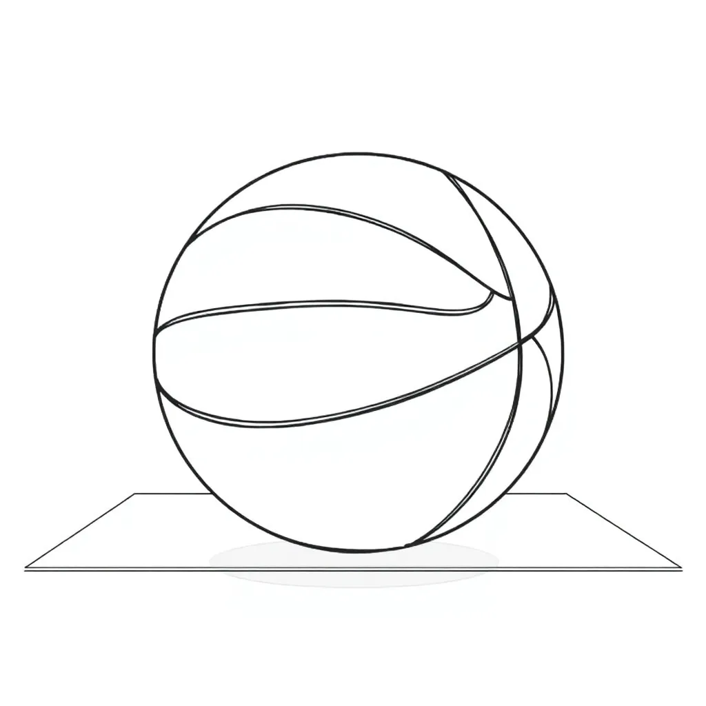 Basketball coloring page