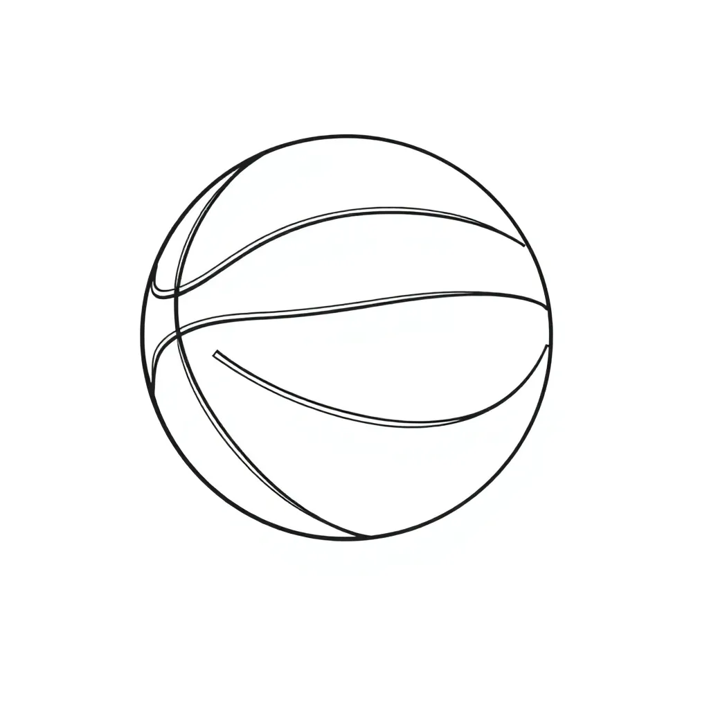 Basketball coloring page
