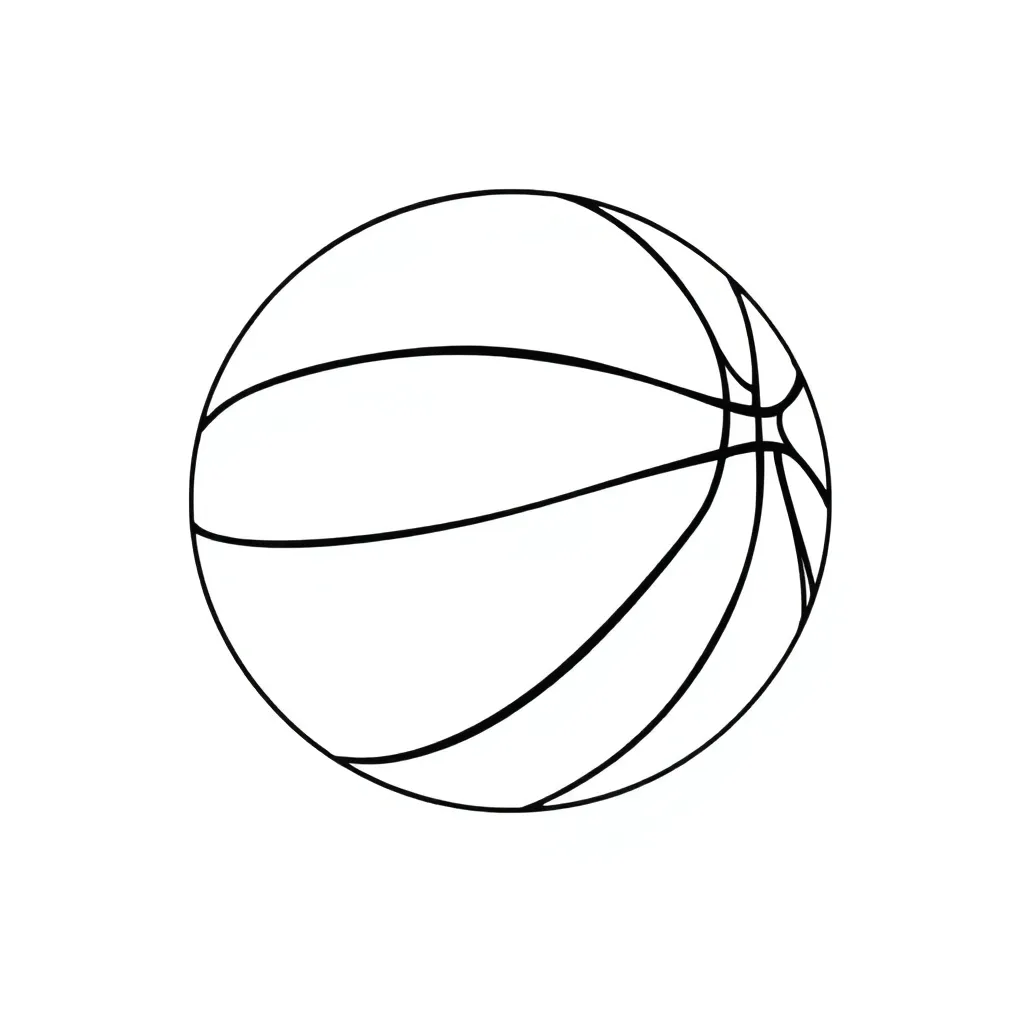 Basketball coloring page
