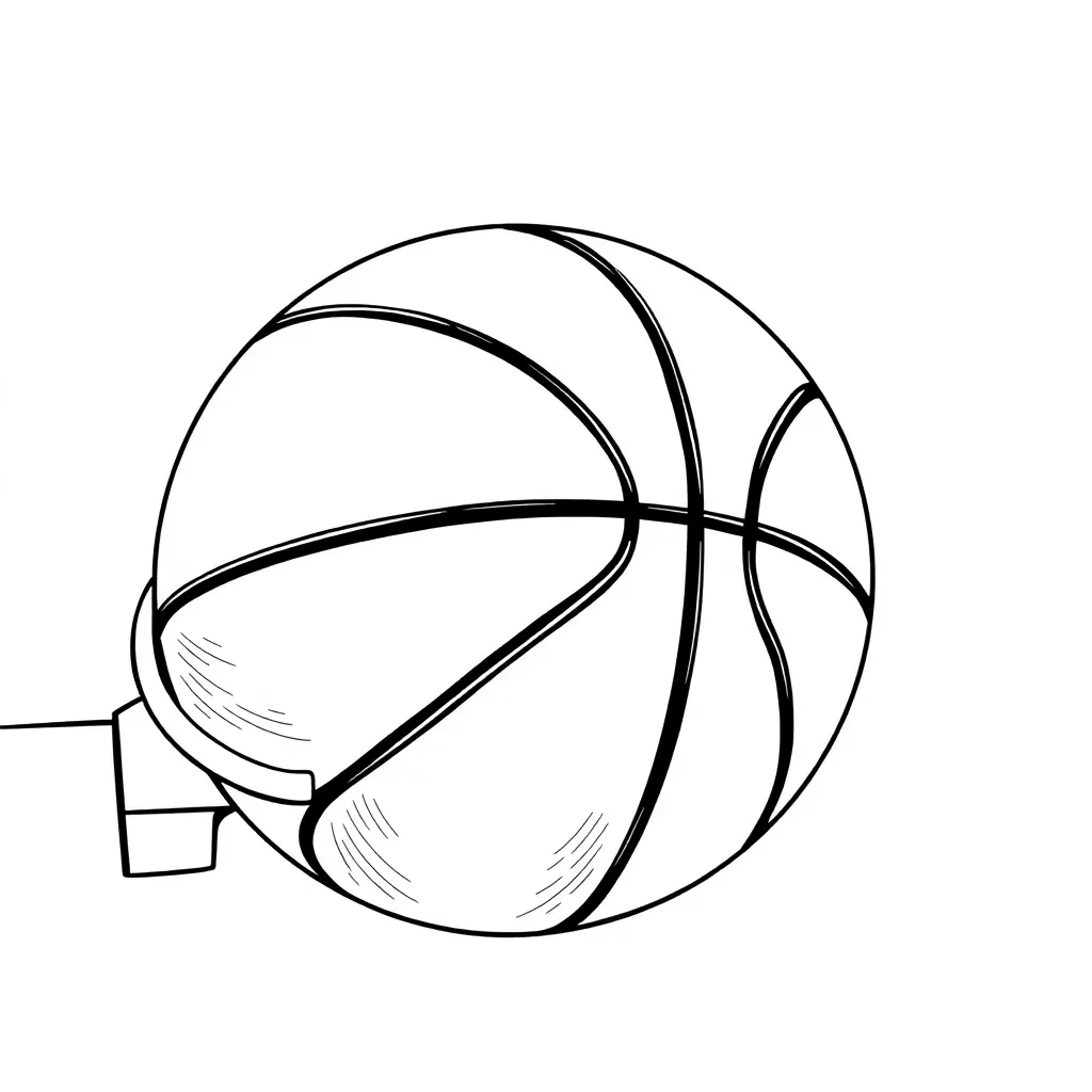 Basketball coloring page