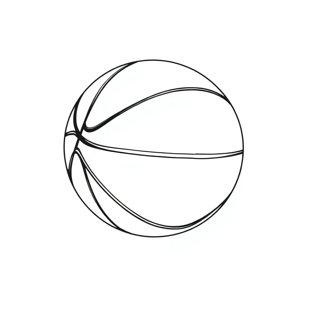 Basketball coloring page