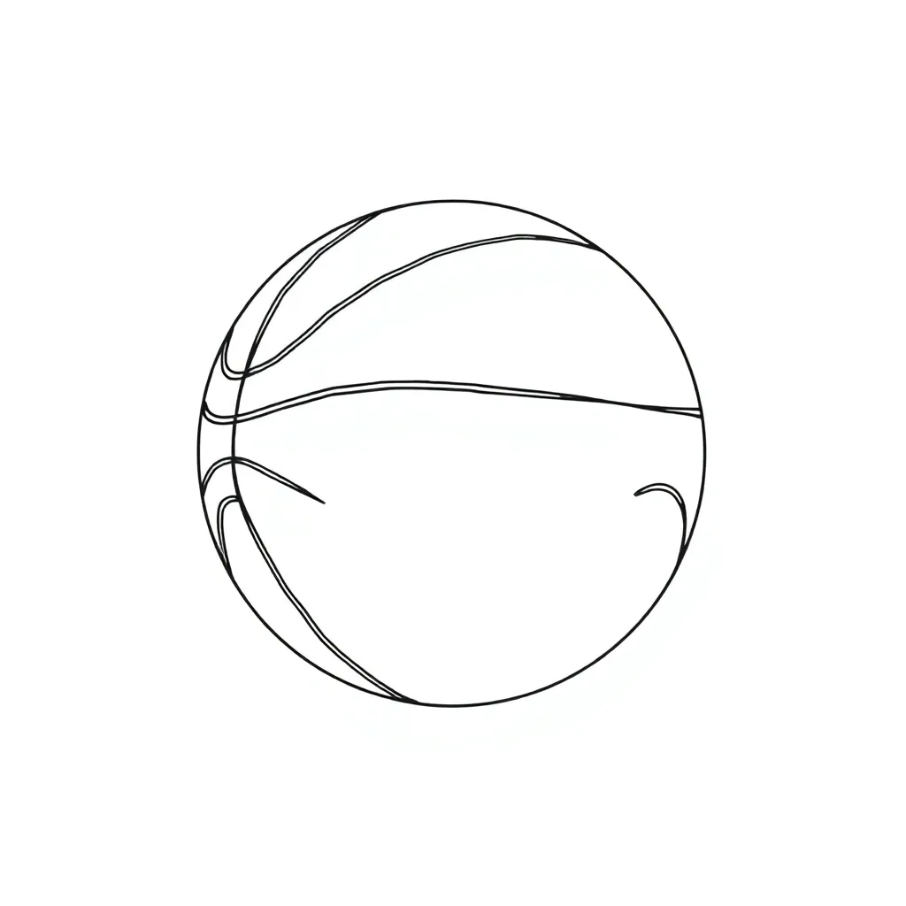 Basketball coloring page