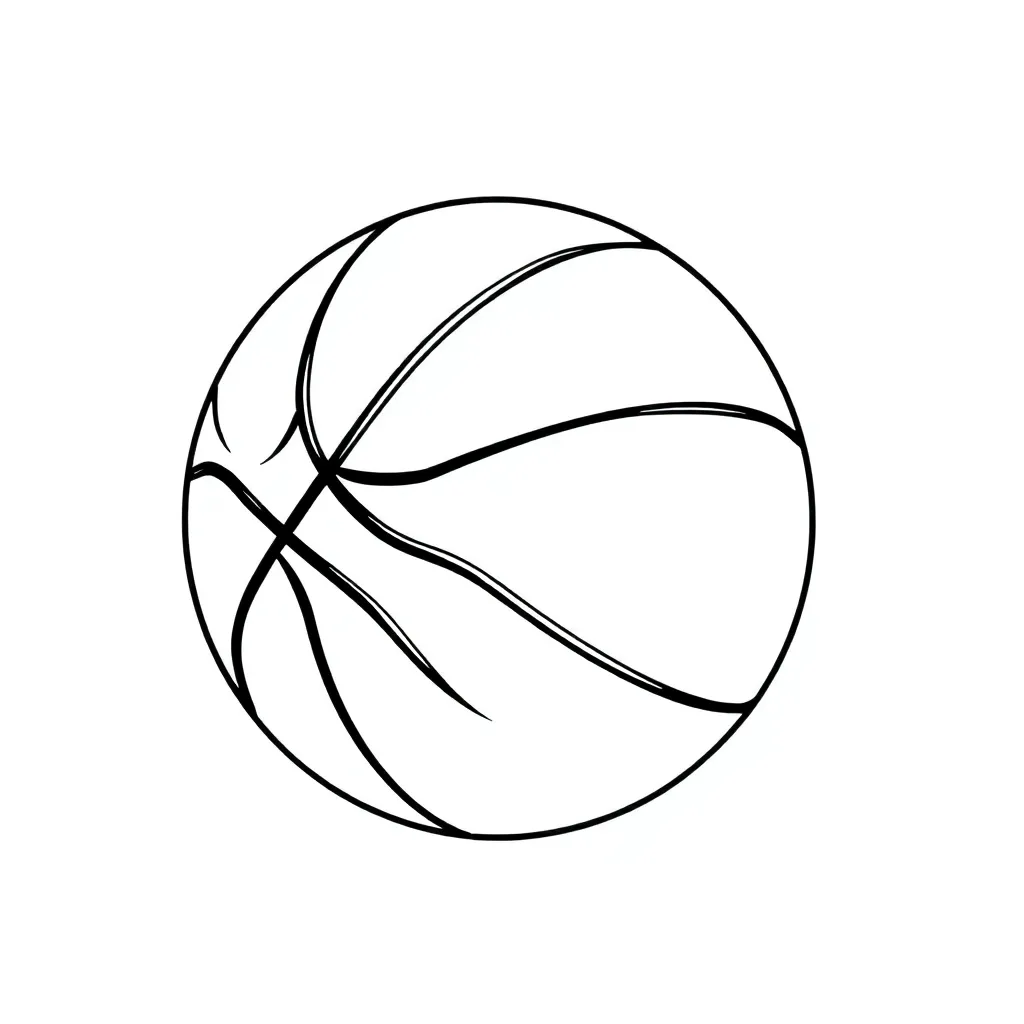 Basketball coloring page