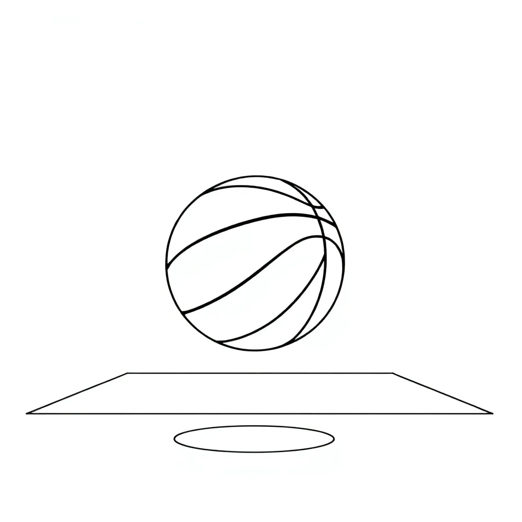 Basketball coloring page