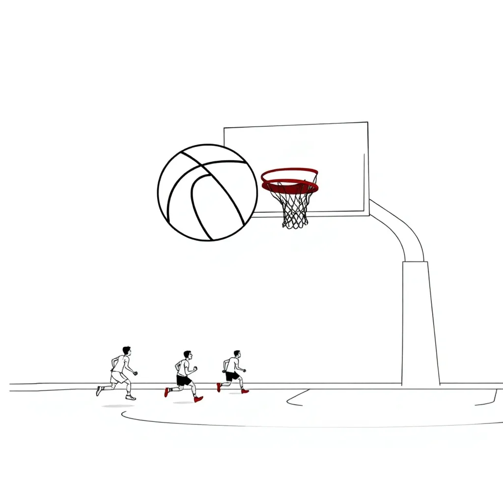 Basketball coloring page