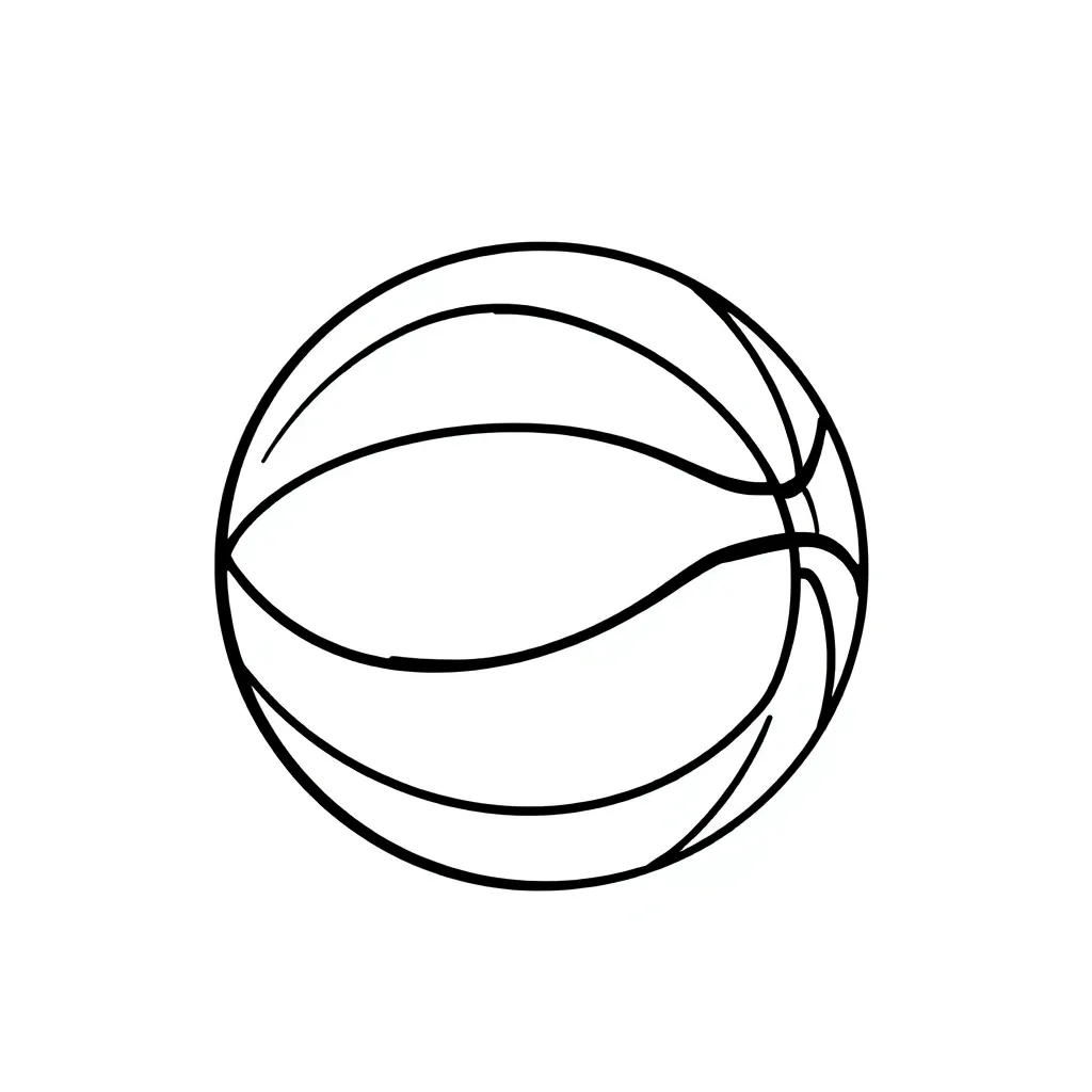 Basketball coloring page
