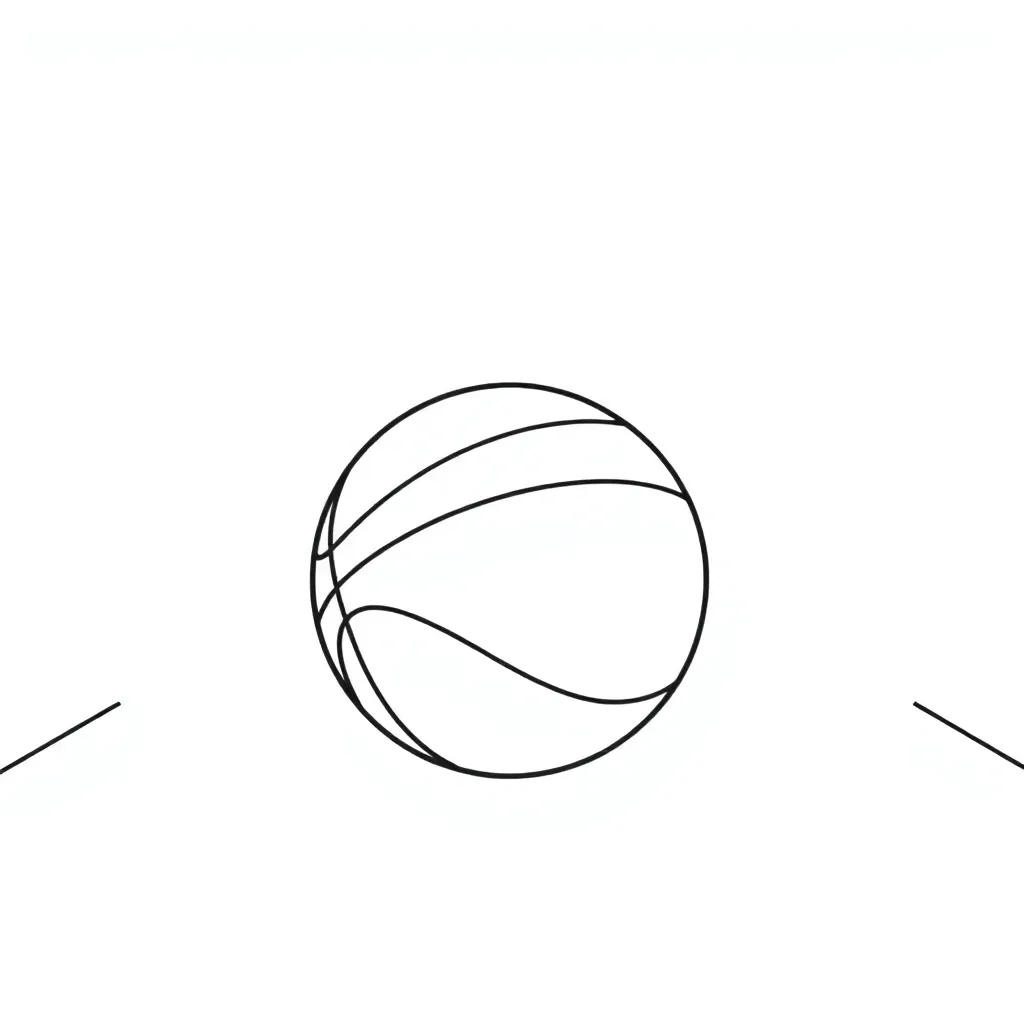 Basketball coloring page