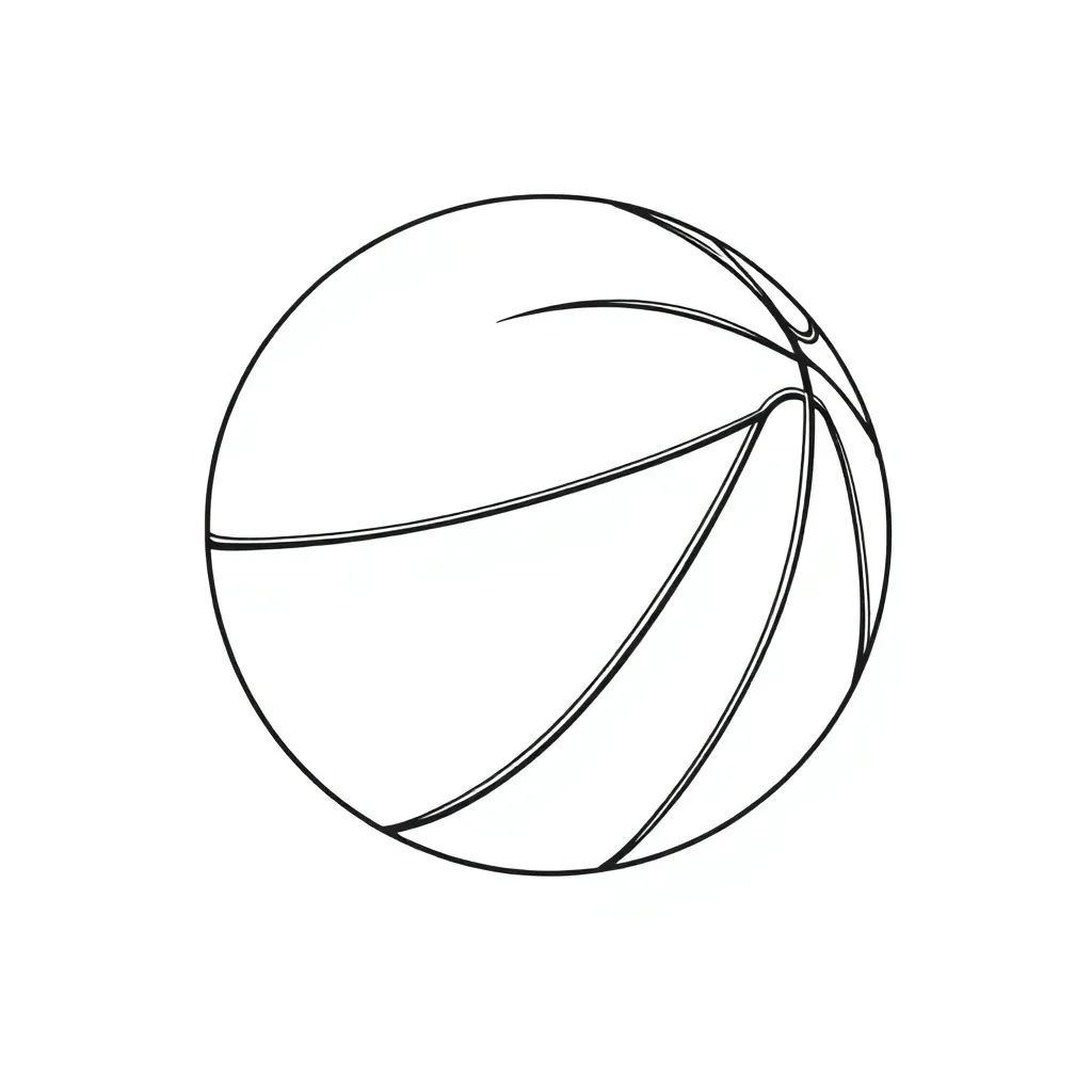 Basketball coloring page