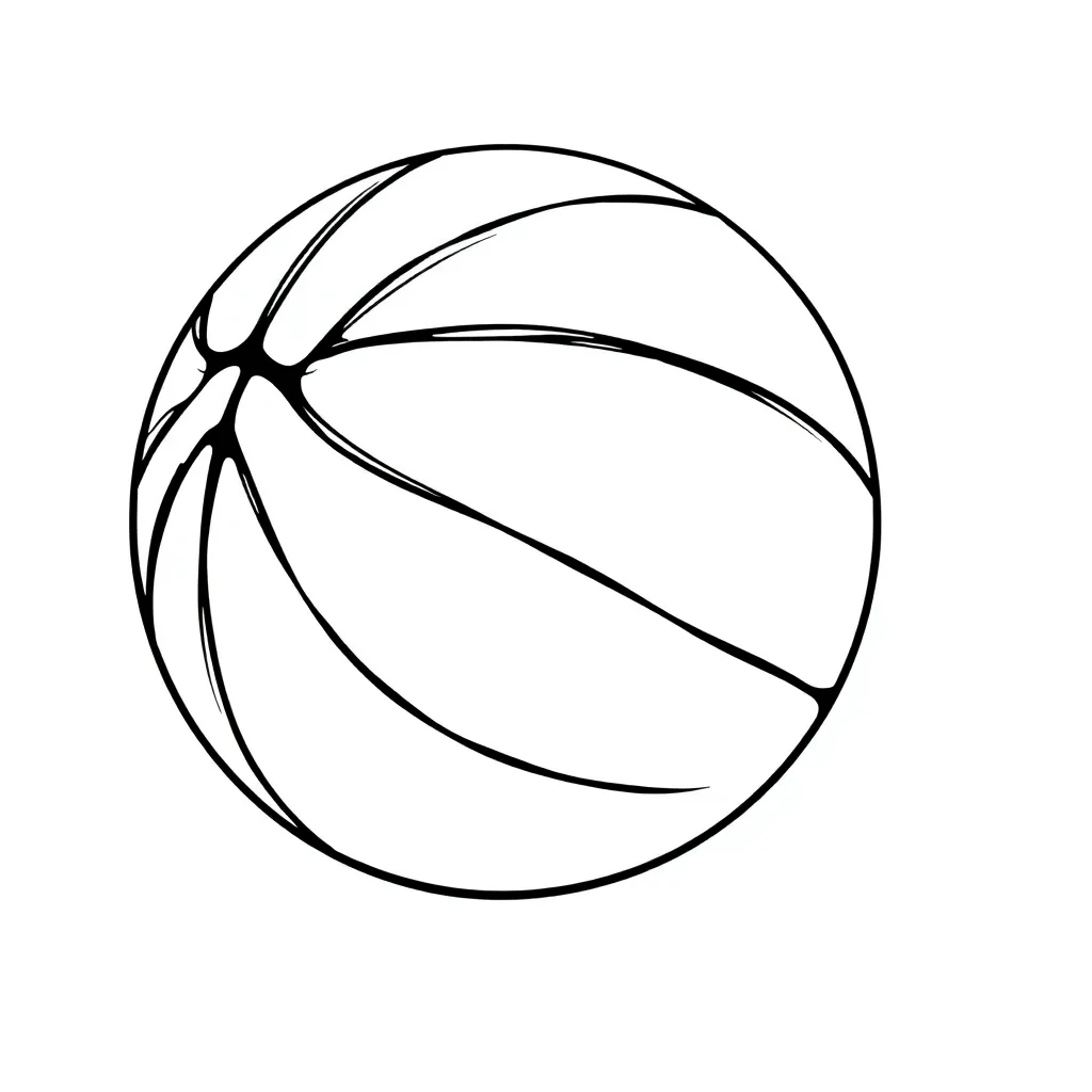 Basketball coloring page