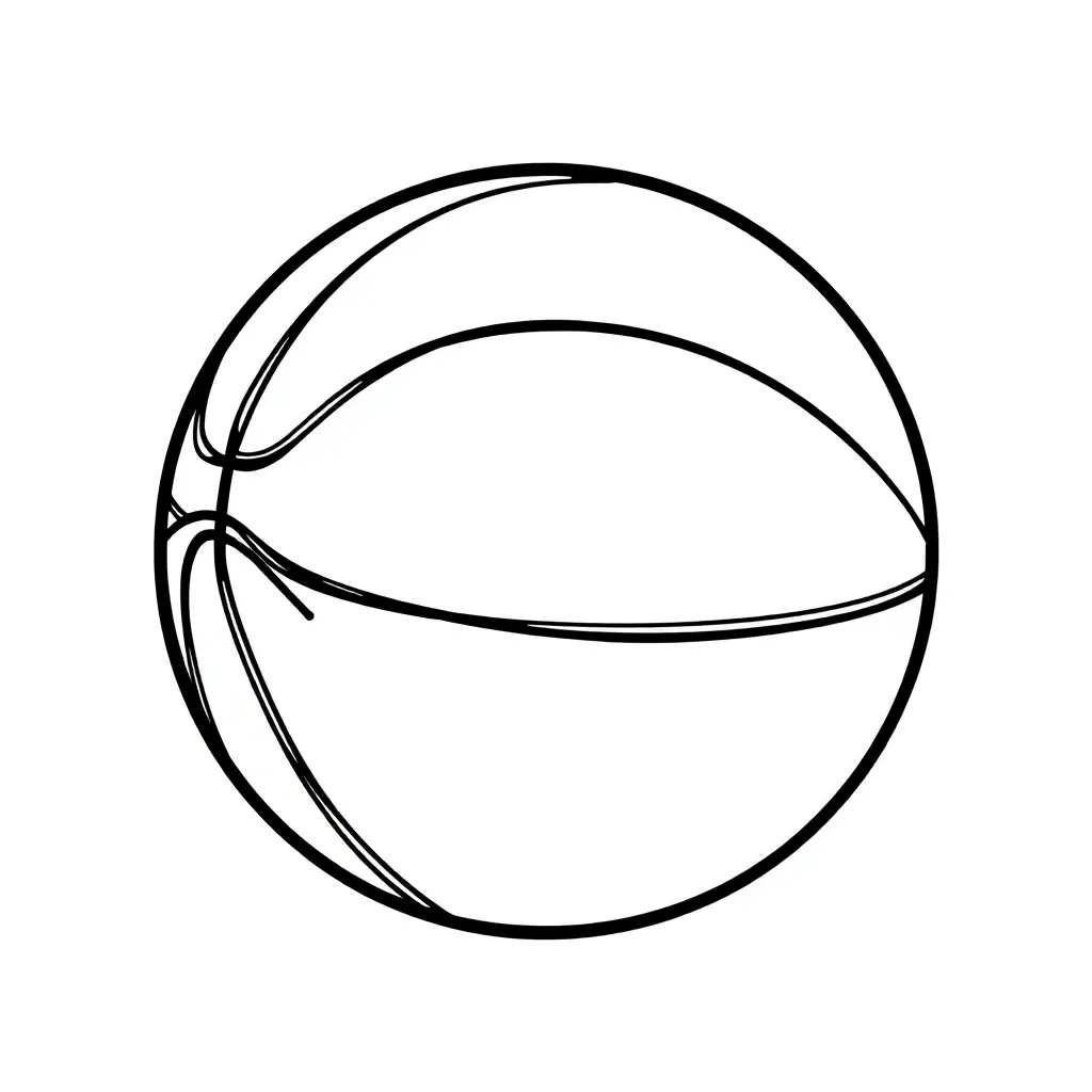 Basketball coloring page