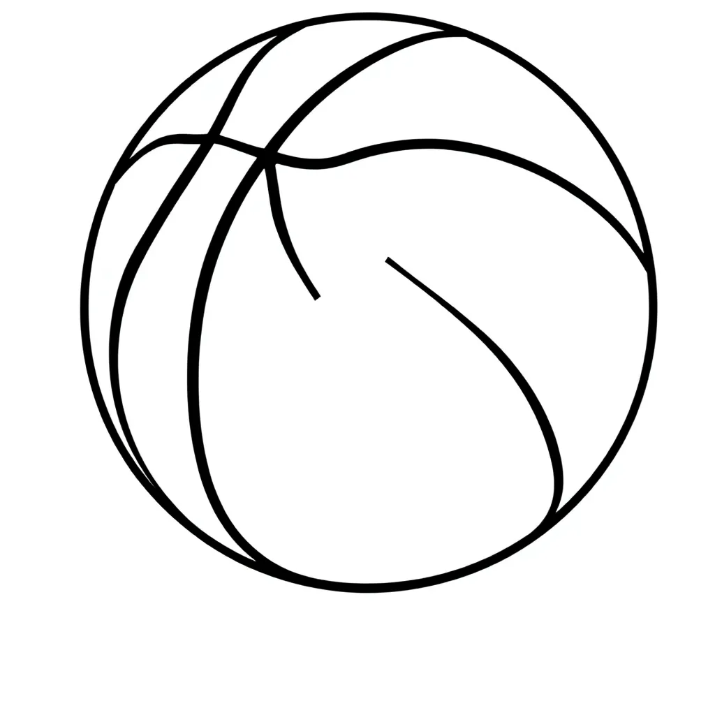 Basketball coloring page