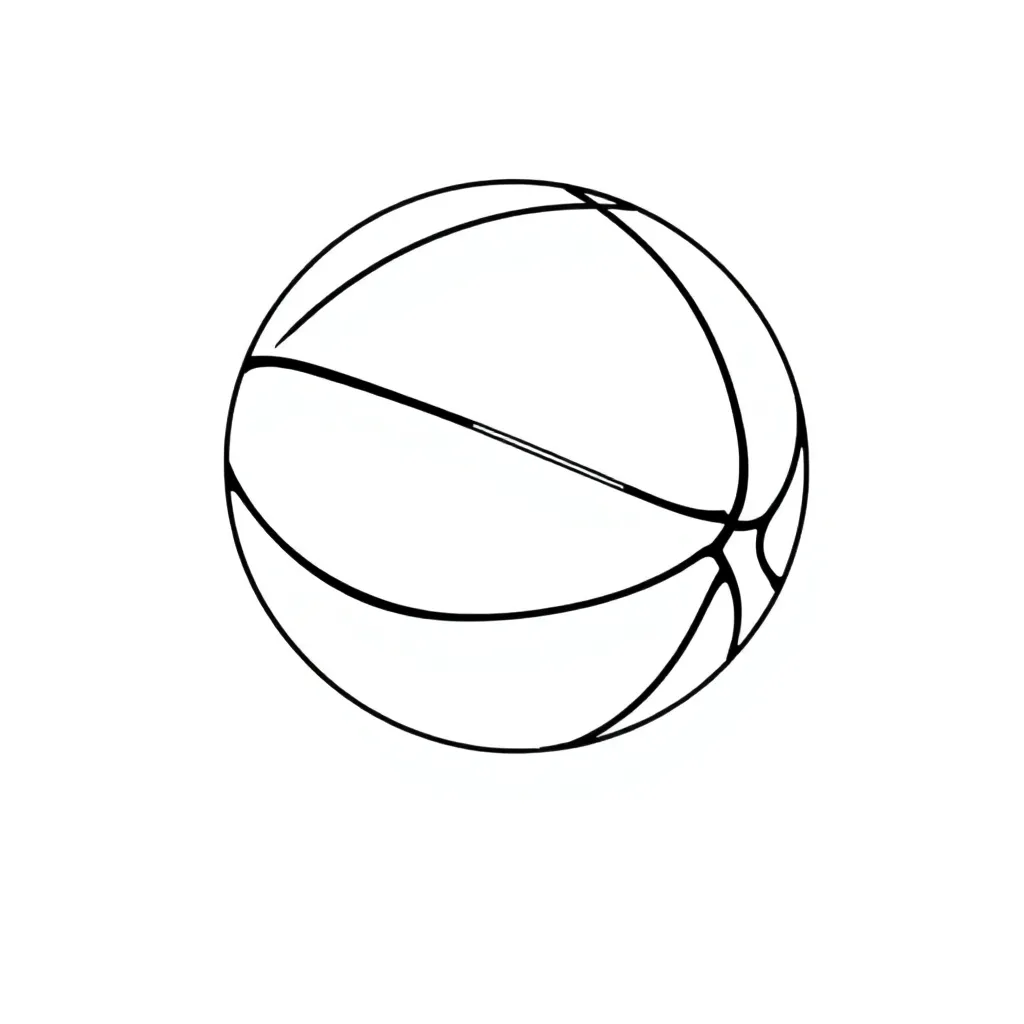 Basketball coloring page