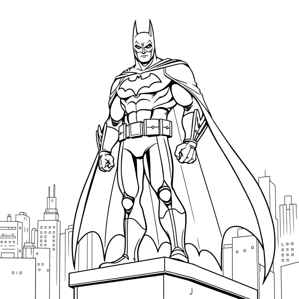 Batman coloring page