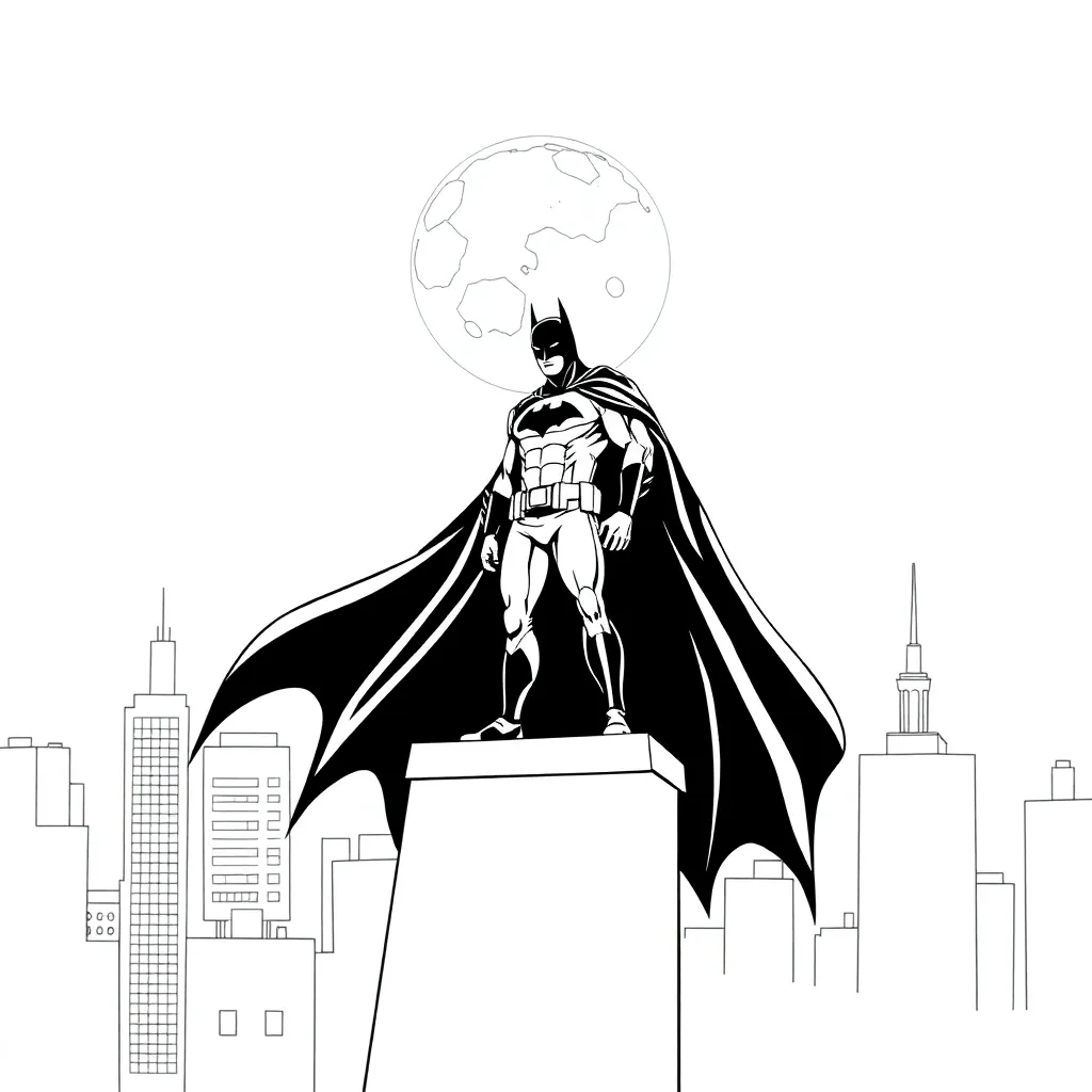 Batman coloring page