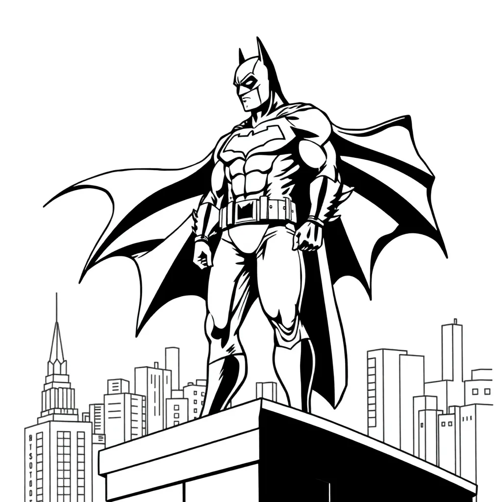 Batman coloring page