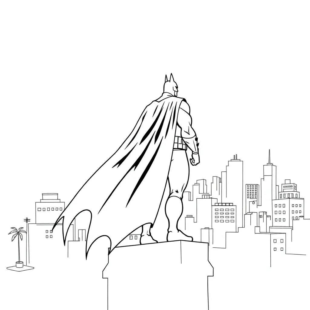 Batman coloring page