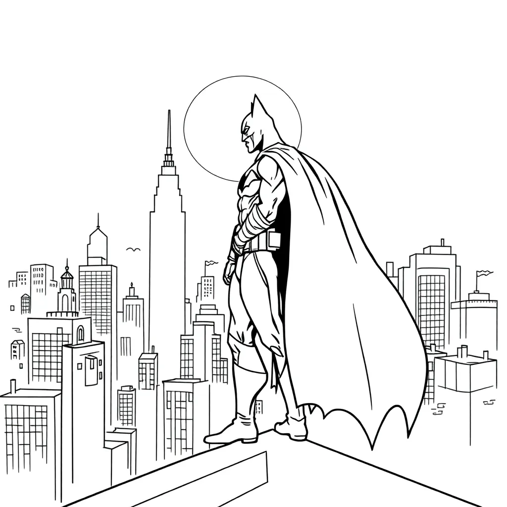Batman coloring page
