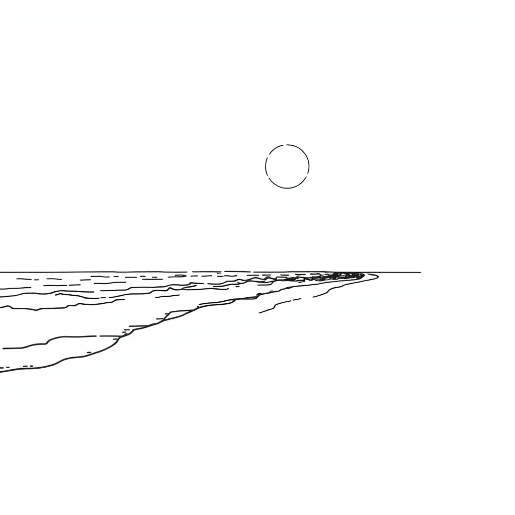 Beach coloring page