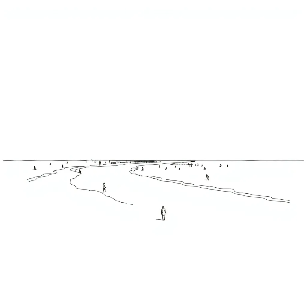 Beach coloring page