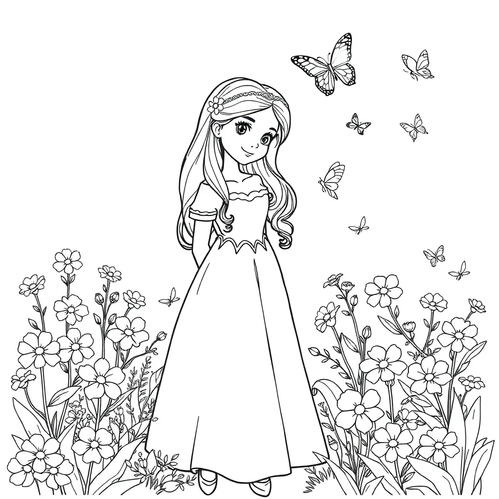 Belle coloring page
