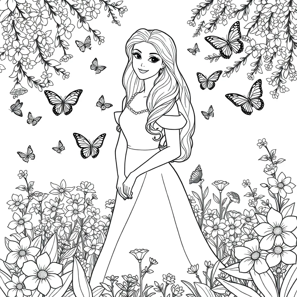 Belle coloring page