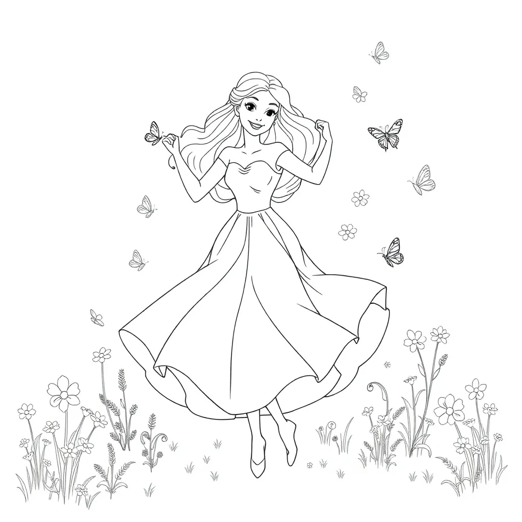 Belle coloring page