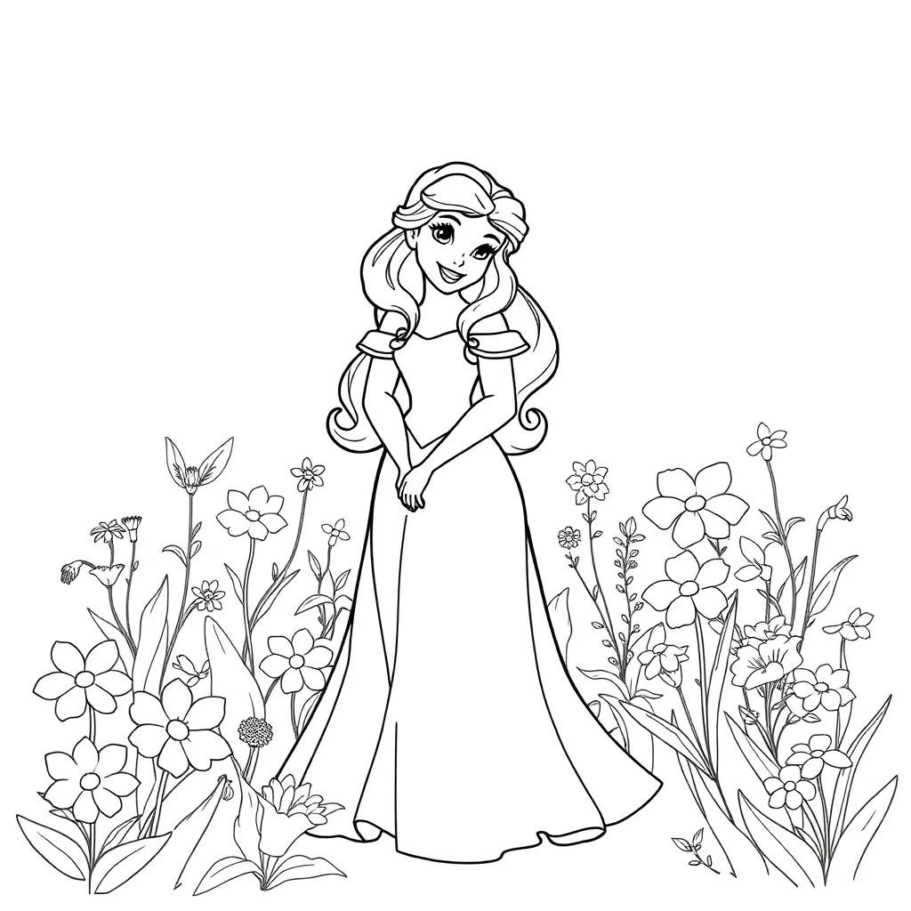 Belle coloring page