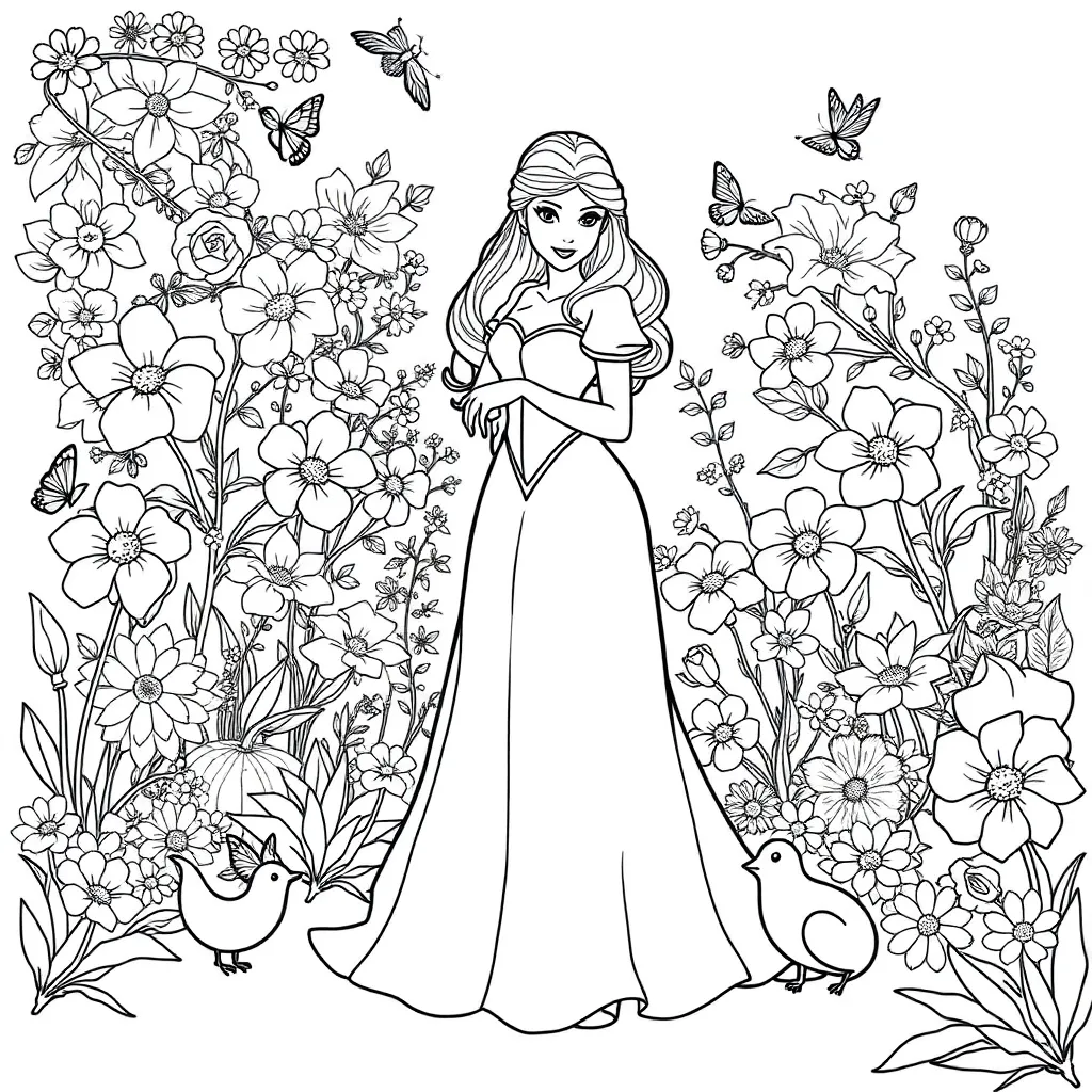 Belle coloring page