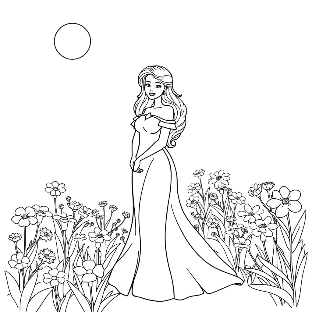 Belle coloring page