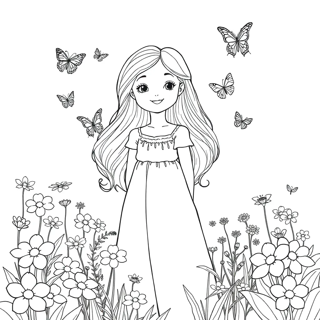 Belle coloring page