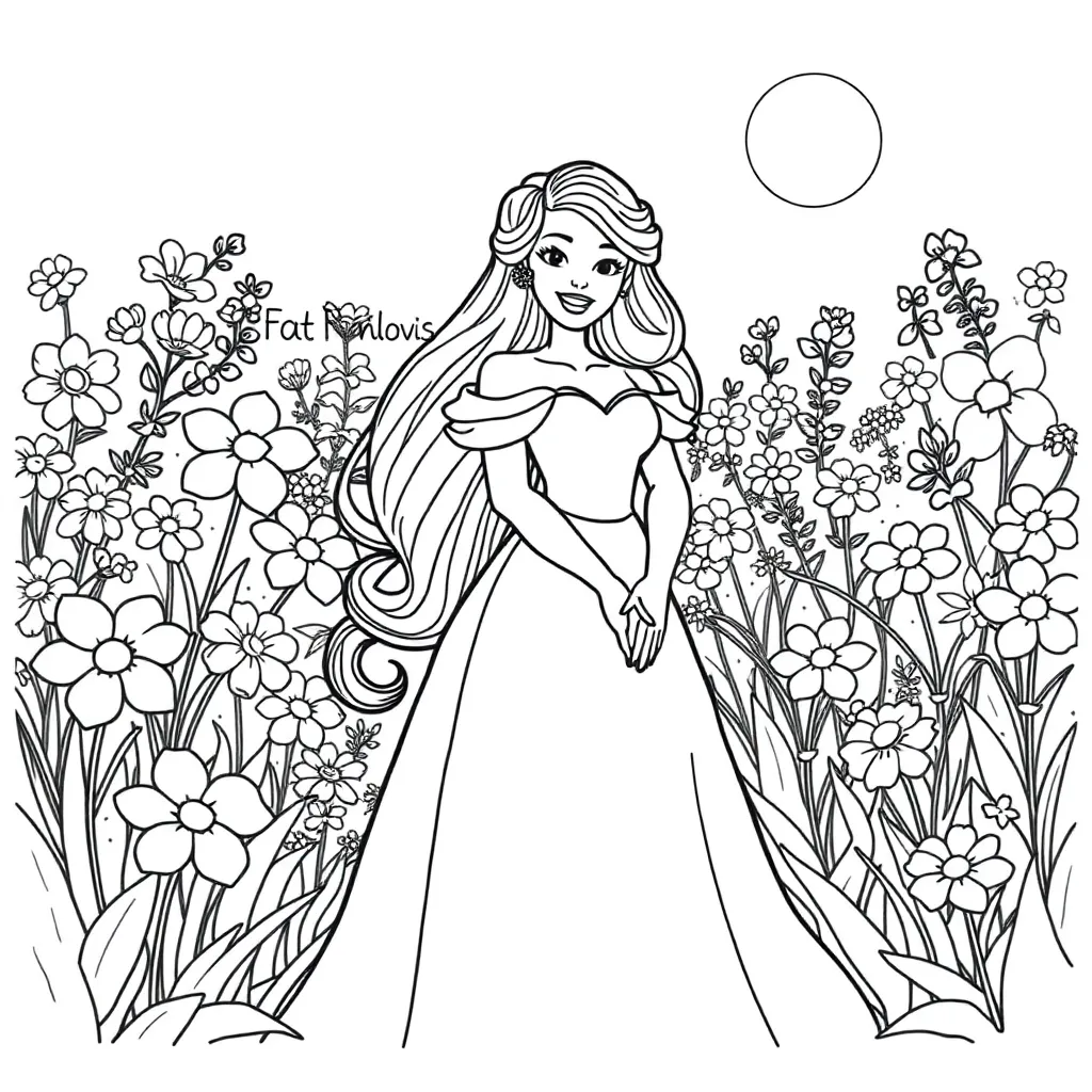 Belle coloring page