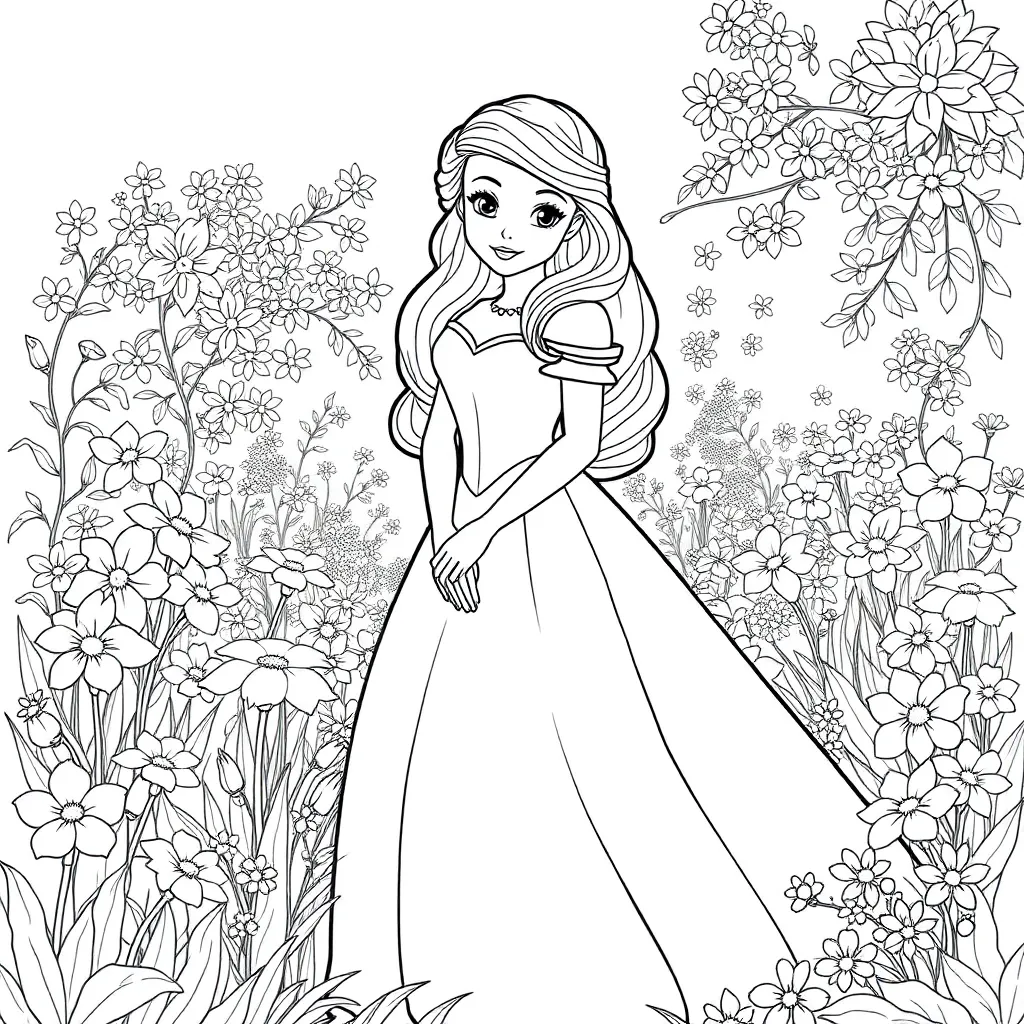 Belle coloring page
