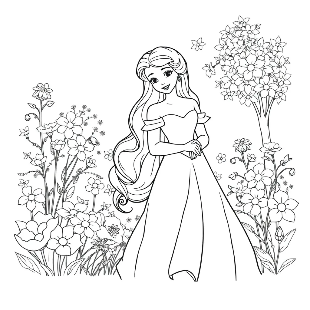 Belle coloring page