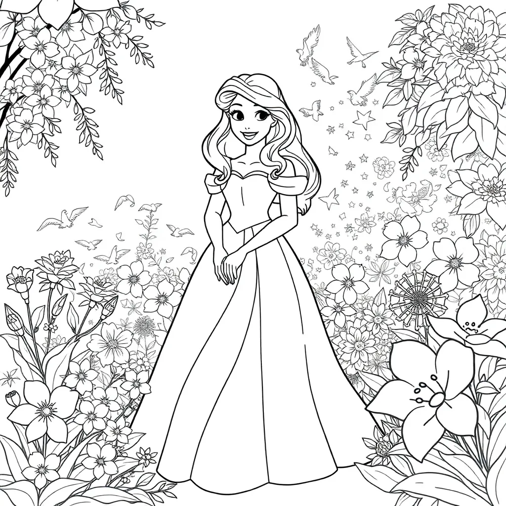 Belle coloring page