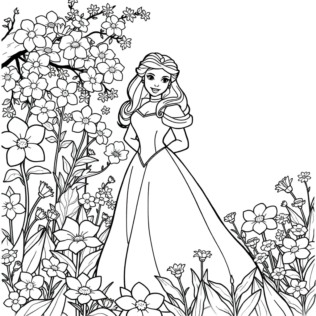 Belle coloring page