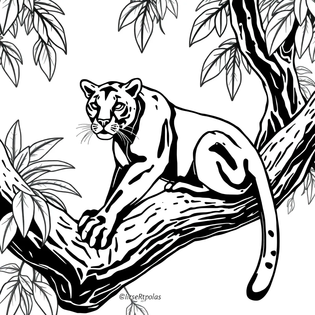 Black Panther coloring page