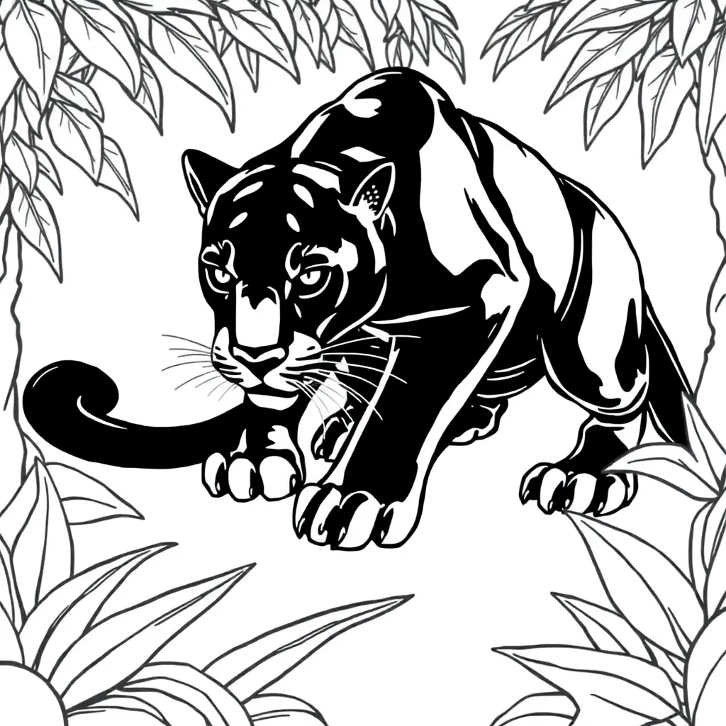 Black Panther coloring page