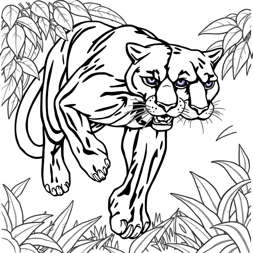 Black Panther coloring page