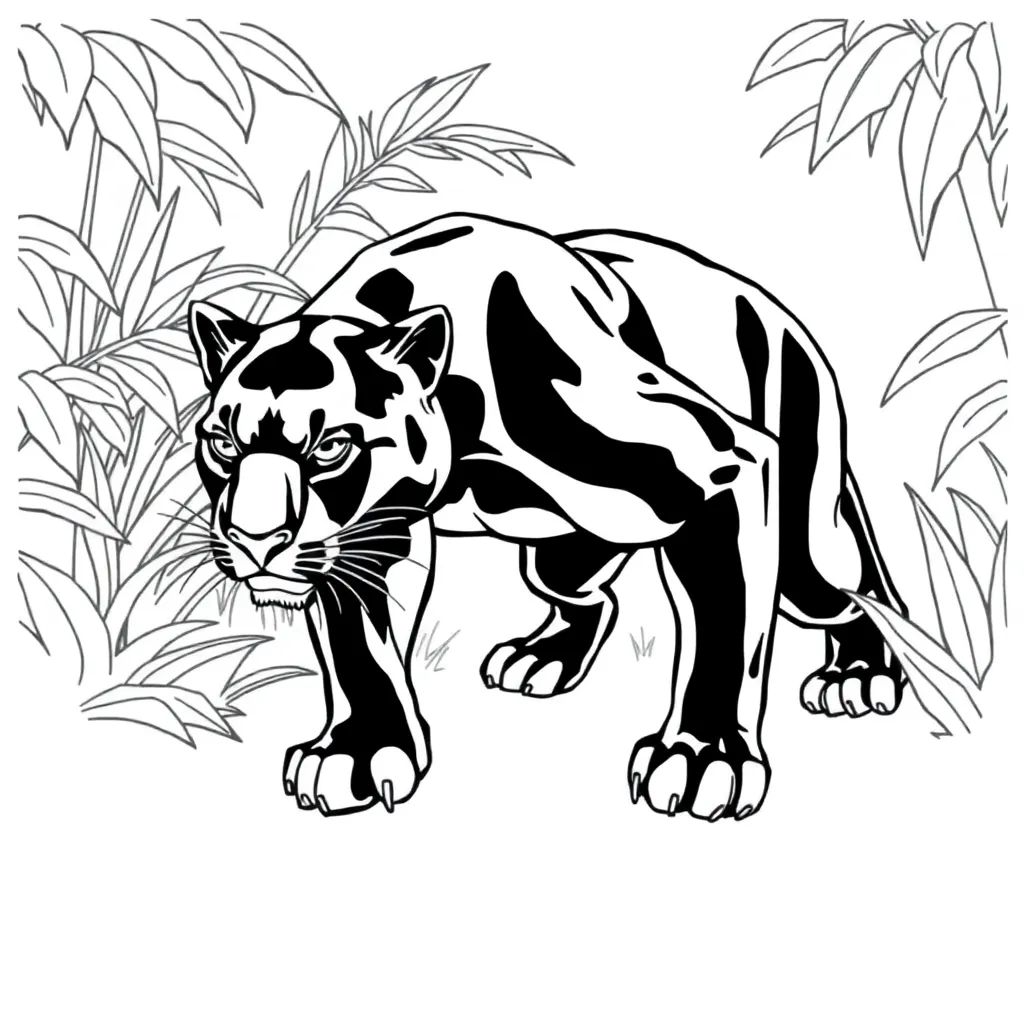Black Panther coloring page