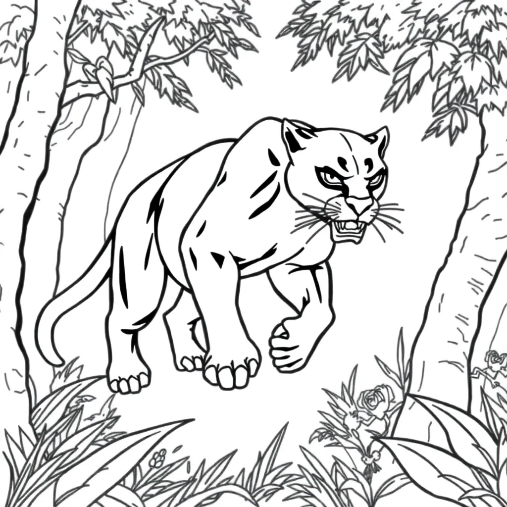 Black Panther coloring page