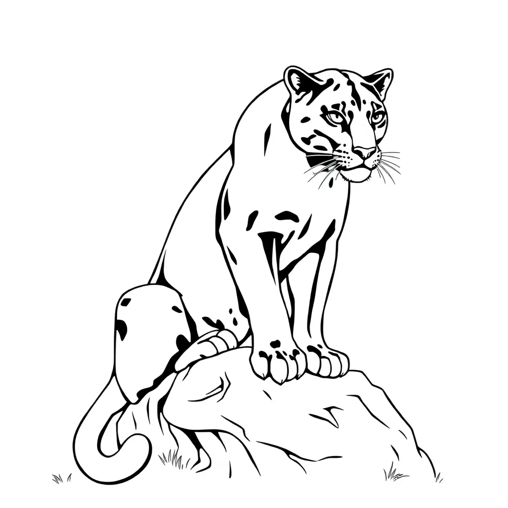 Black Panther coloring page