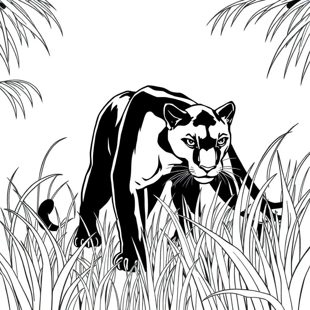 Black Panther coloring page