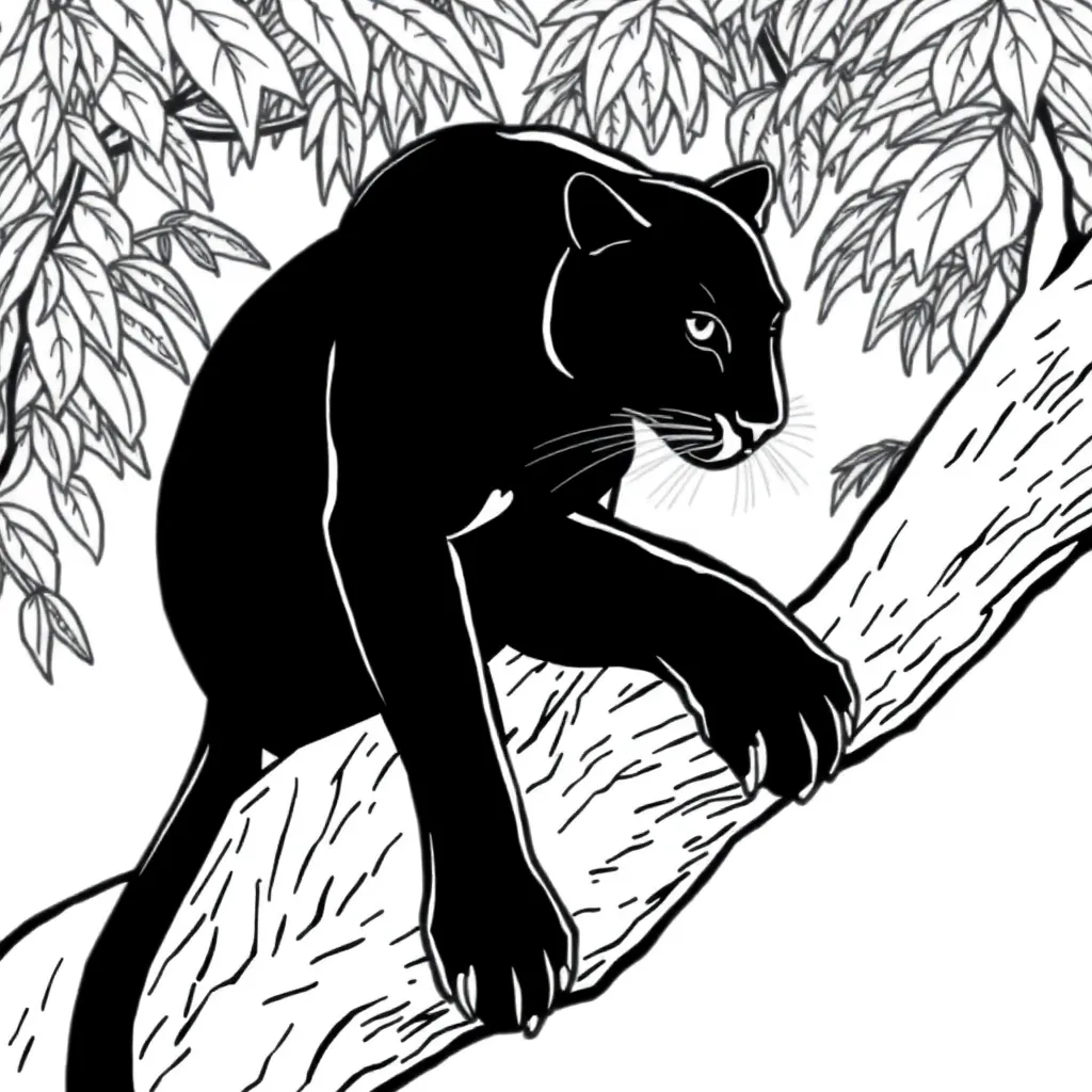 Black Panther coloring page