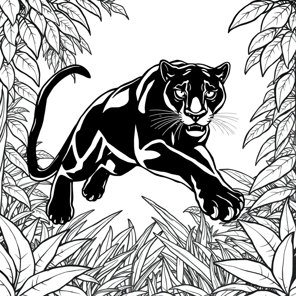 Black Panther coloring page