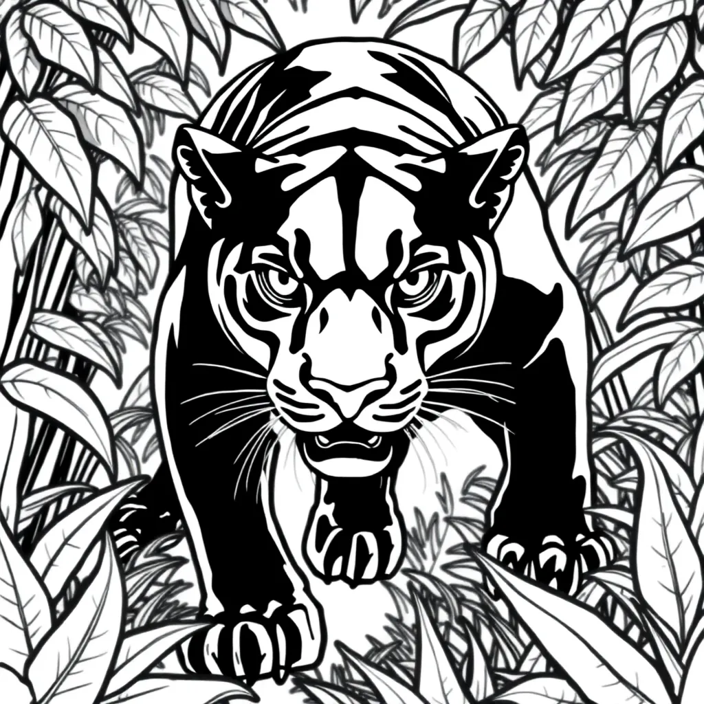 Black Panther coloring page