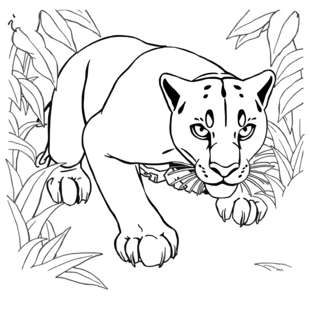 Black Panther coloring page