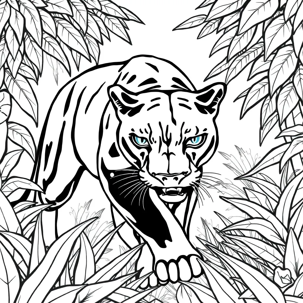 Black Panther coloring page